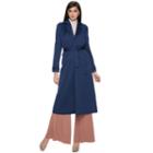 Women's Jennifer Lopez Trench Coat, Size: Large, Blue