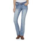 Juniors' Hydraulic 2-button Baby Bootcut Jeans, Girl's, Size: 7, Blue