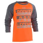 Boys 4-7 Under Armour Rookie Pro Legend Raglan Graphic Tee, Size: 7, Brt Orange