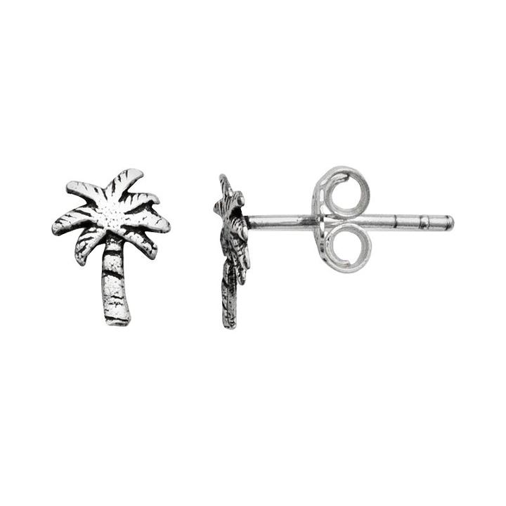 Itsy Bitsy Sterling Silver Palm Tree Stud Earrings, Women's