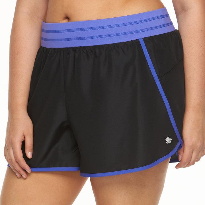 Plus Size Tek Gear&reg; Knit Waistband Running Shorts, Women's, Size: 1xl, Oxford
