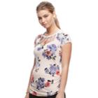 Juniors' Candie's&reg; Cut-out Ladder Neckline Top, Teens, Size: Small, Pink