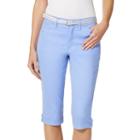 Women's Gloria Vanderbilt Lillian Skimmer Pants, Size: 6, Light Blue