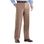 Big & Tall Croft & Barrow&reg; Easy-care Classic-fit Stretch Flat-front Pants, Men's, Size: 46x30, Med Beige