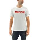 Men's Adidas Classic-fit Terrex Logo Performance Tee, Size: Xl, White