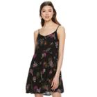 Juniors' Mudd&reg; Tie-front Tiered Dress, Girl's, Size: Xl, Black