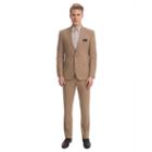 Men's Nick Dunn Slim-fit Unhemmed Suit, Size: 48r 41, Lt Brown