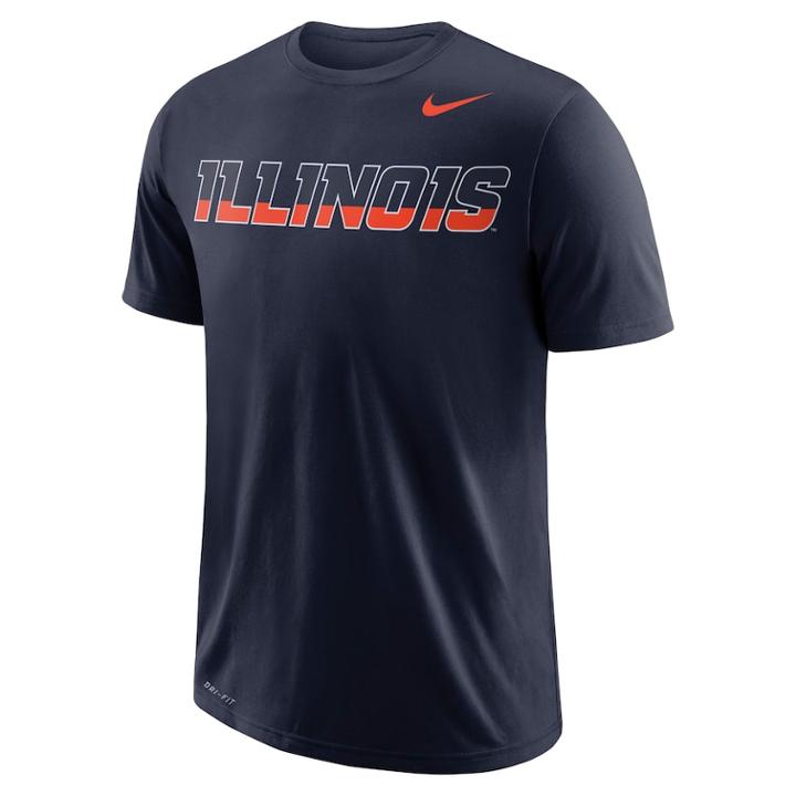 Men's Nike Illinois Fighting Illini Wordmark Tee, Size: Xxl, Clrs