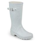Journee Collection Drizl Women's Water Resistant Rain Boots, Size: Medium (11), Light Grey