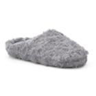 So&reg; Women's Plush Scuff Slippers, Size: Large, Grey