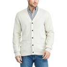 Men's Chaps Classic-fit Cardigan Sweater, Size: Large, Natural