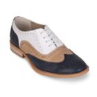 Wanted Babe Women's Wingtip Shoes, Size: 8, Navy White