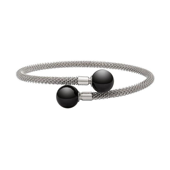Sterling Silver Onyx Bracelet, Women's, Size: 8, Black