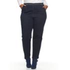 Plus Size Croft & Barrow&reg; Pull-on Tapered-leg Jeans, Women's, Size: 1x Short, Blue