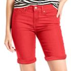 Women's Levi's&reg; Cuffed Bermuda Shorts, Size: 32(us 14)m, Red