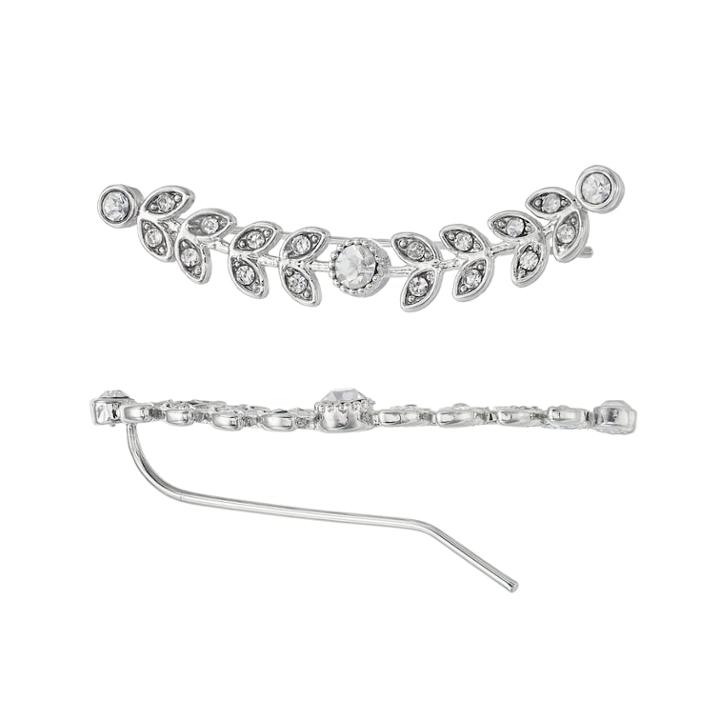 Lc Lauren Conrad Branch Nickel Free Ear Climbers, Women's, Silver