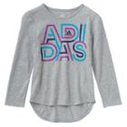 Girls 4-6x Adidas Droptail Graphic Tee, Girl's, Size: 6x, Med Grey