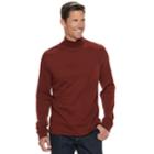 Men's Croft & Barrow&reg; Classic-fit Easy-care Interlock Turtleneck, Size: Small, Dark Red