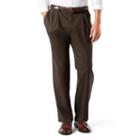 Men's Dockers&reg; Stretch Easy Khaki D3 Classic-fit Pleated Pants, Size: 36x32, Dark Brown