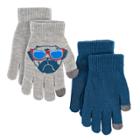 Boys Pug 2-pack Gloves, Multicolor