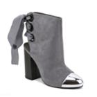 Olivia Miller Van Wyck Women's High Heel Ankle Boots, Size: 11, Light Grey