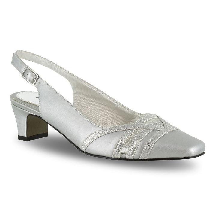 Easy Street Kristen Women's Dress Heels, Size: 6.5 Ww, Silver