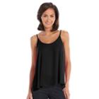 Women's Apt. 9&reg; Georgette Camisole, Size: Small, Black