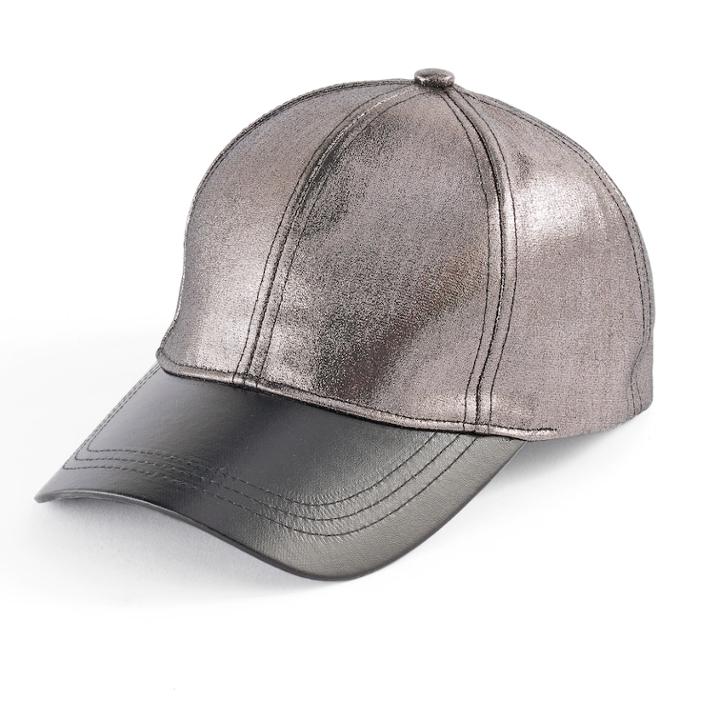 Madden Nyc Women's Shimmer & Shine Baseball Cap, Dark Grey