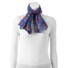 Women's Chaps Floral Square Scarf, Med Blue