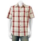 Men's Woolrich Tall Pine Classic-fit Plaid Ripstop Button-down Shirt, Size: Medium, Dark Red