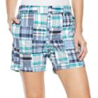 Women's Croft & Barrow&reg; Novelty Shorts, Size: 10, Turquoise/blue (turq/aqua)