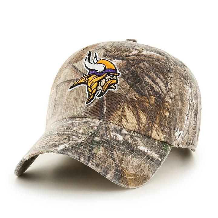 Adult '47 Brand Minnesota Vikings Realtree Clean Up Adjustable Cap, Ovrfl Oth
