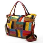 Amerileather Rainbow Mazy Leather Convertible Tote, Women's, Multicolor