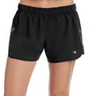 Women's Champion Woven Workout Shorts, Size: Large, Black
