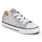 Converse, Toddler Chuck Taylor All Star Metallic Shoes, Kids Unisex, Size: 5 T, Med Grey