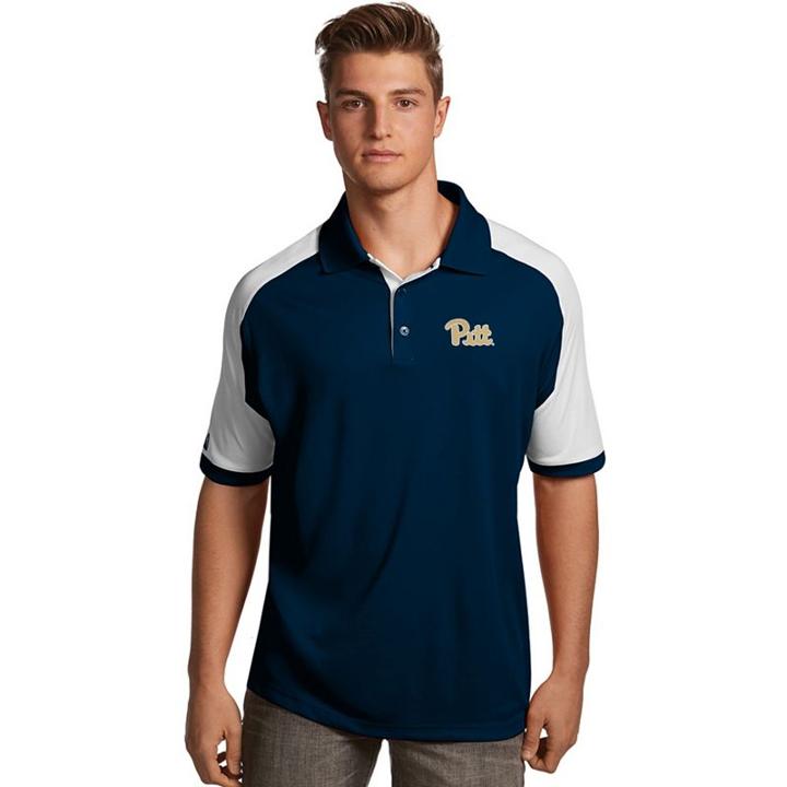 Men's Antigua Pitt Panthers Century Polo, Size: 3xl, Blue (navy)