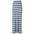 Juniors' Joe B Striped Fold-over Maxi Skirt, Girl's, Size: Large, Blue Other
