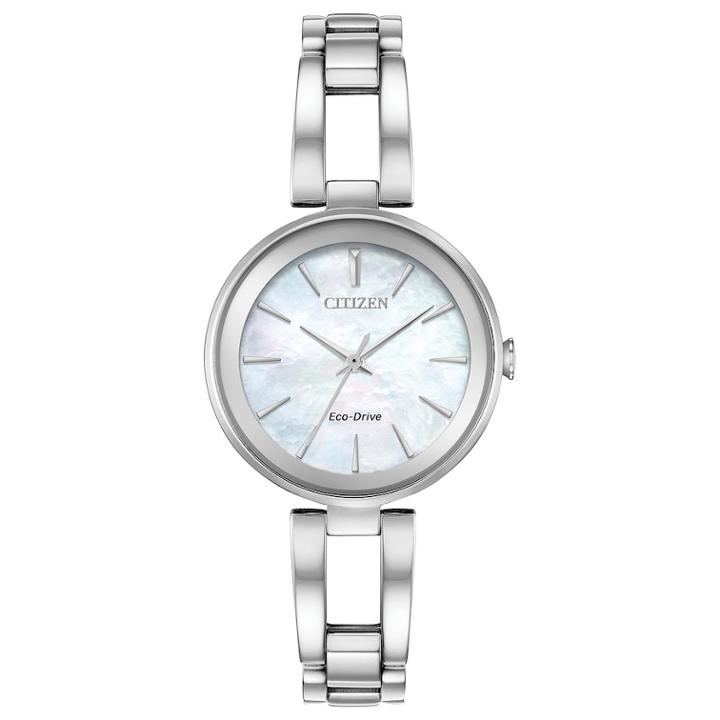 Citizen Eco-drive Women's Axiom Stainless Steel Watch - Em0630-51d, Size: Small, Grey