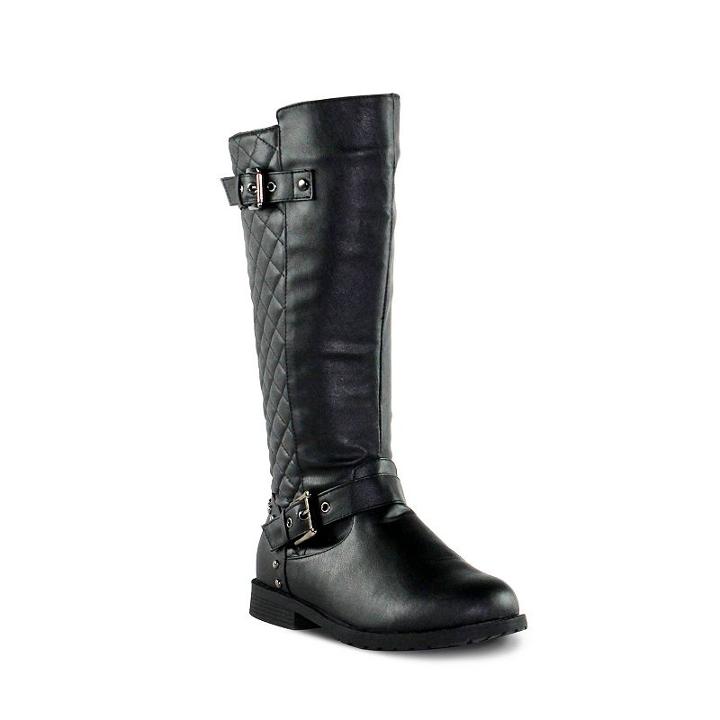 Olivia Miller Shelby Women's Knee-high Riding Boots, Girl's, Size: 11, Black