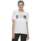 Women's Nike Just Do It Scoopneck Graphic Tee, Size: Large, White