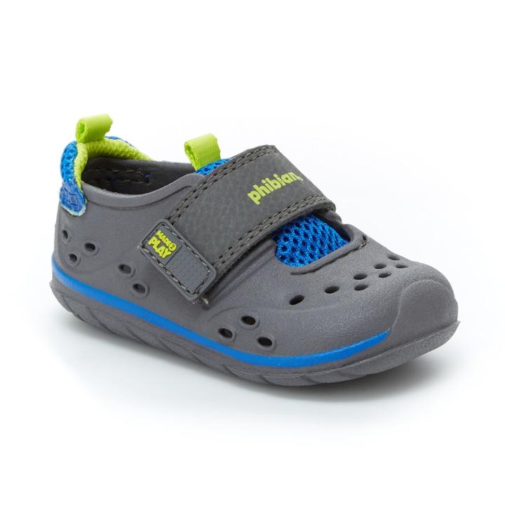 Stride Rite Made 2 Play Phibian Baby / Toddler Boys' Sandals, Size: 5 T, Grey