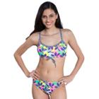 Women's Dolfin Uglies Printed Workout Bikini 2-pc. Set, Size: Xl, Whimsy