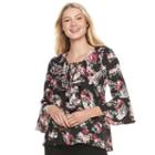 Juniors' My Michelle Ruffle Bell Sleeve Top, Girl's, Size: Xs, Pink Other