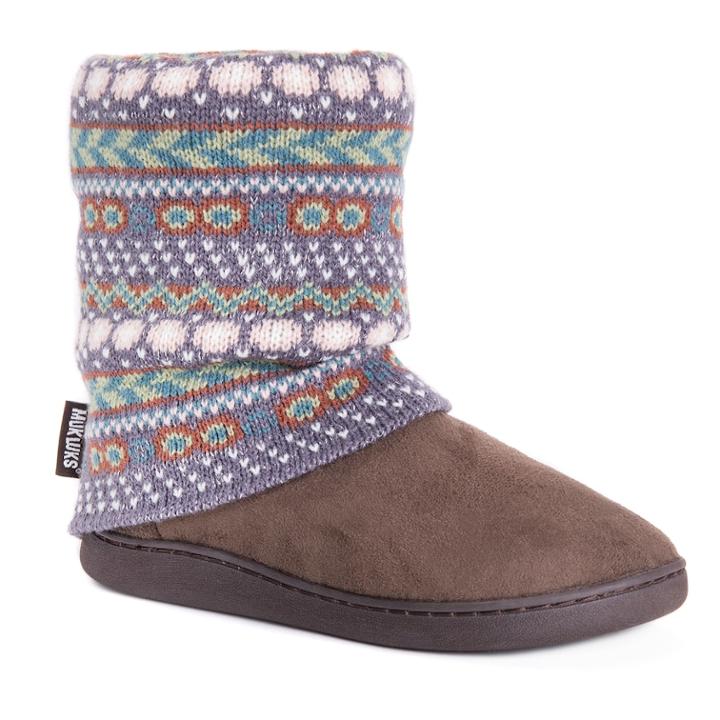 Women's Muk Luks Raquel Boot Slippers, Size: Large, Purple