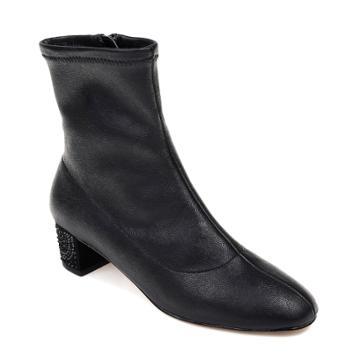 American Glamour By Badgley Mischka Alanna Women's Ankle Boots, Size: Medium (9), Grey (charcoal)