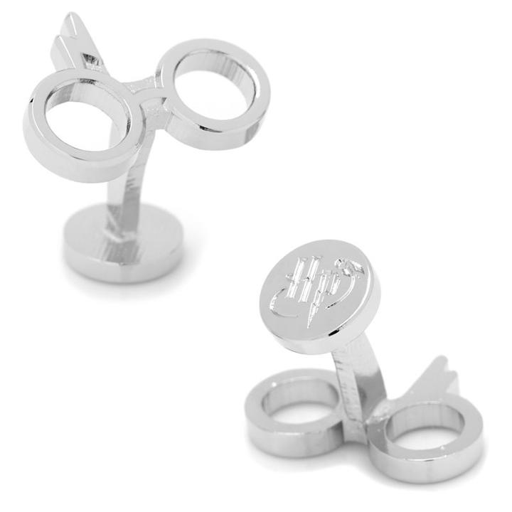 Harry Potter Glasses Cuff Links, Men's, Silver