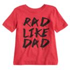 Toddler Boy Jumping Beans&reg; Rad Like Dad Graphic Tee, Size: 5t, Med Pink