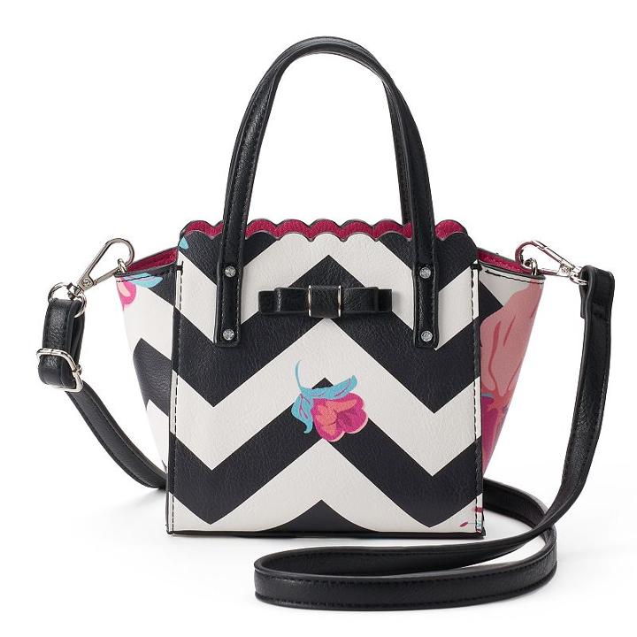 Candie's&reg; Bryant Bow Triple-entry Mini Satchel, Women's, Oxford
