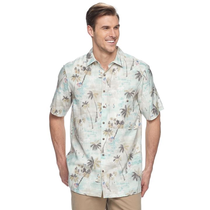 Big & Tall Batik Bay Classic-fit Tropical Americana Shirt, Men's, Size: Xxl Tall, Natural