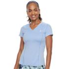 Women's Fila Sport&reg; Upf Short Sleeve V-neck Tee, Size: Xl, Light Blue